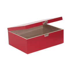Red Hamper Red Wooden Storage Box