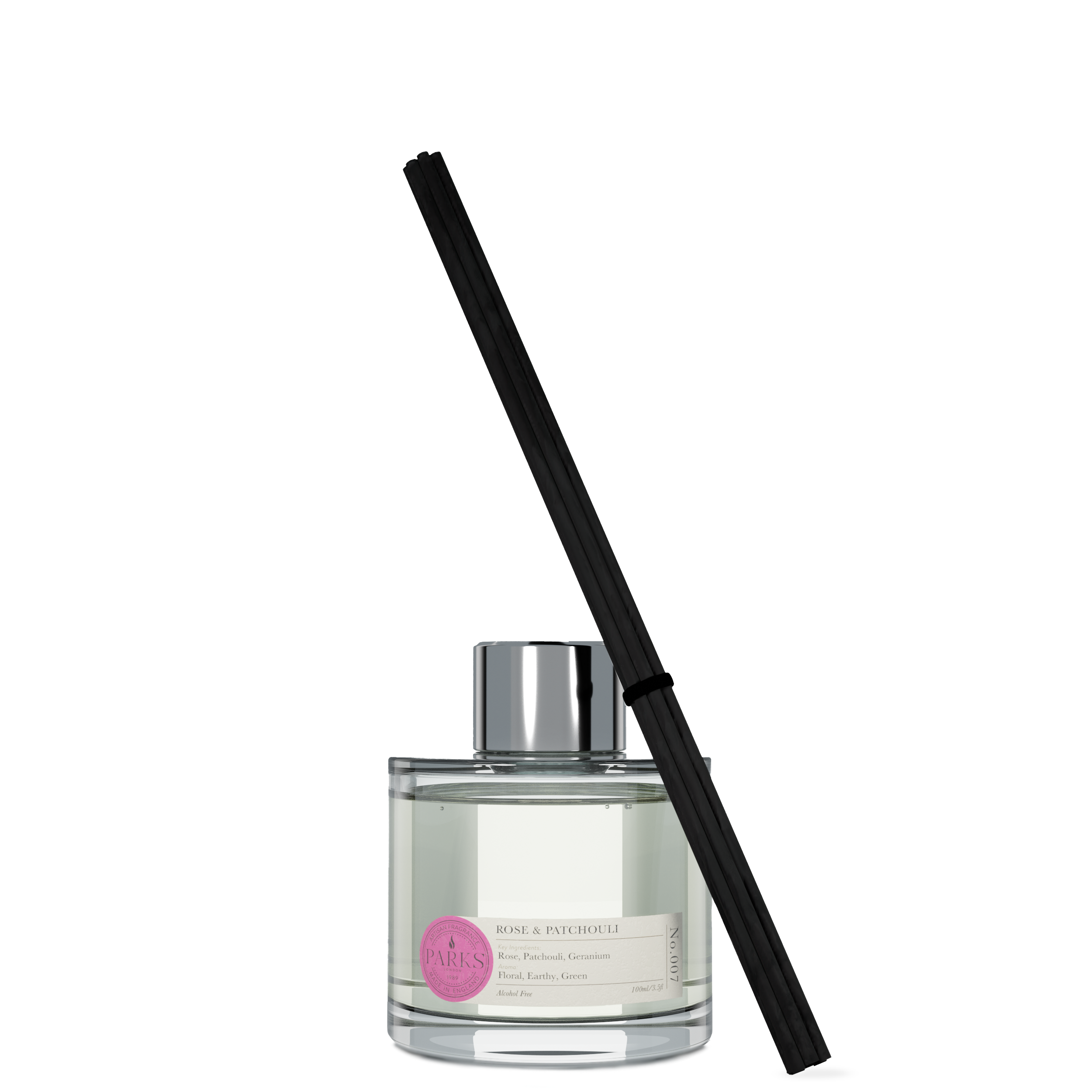 Parks London Home Collection 100ml diffuser - Rose and Patchouli Main image