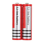 2 PCS UltraFire 18650 3000mAh 3.7V Long Lasting Rechargeable Lithium ion Battery(Red)