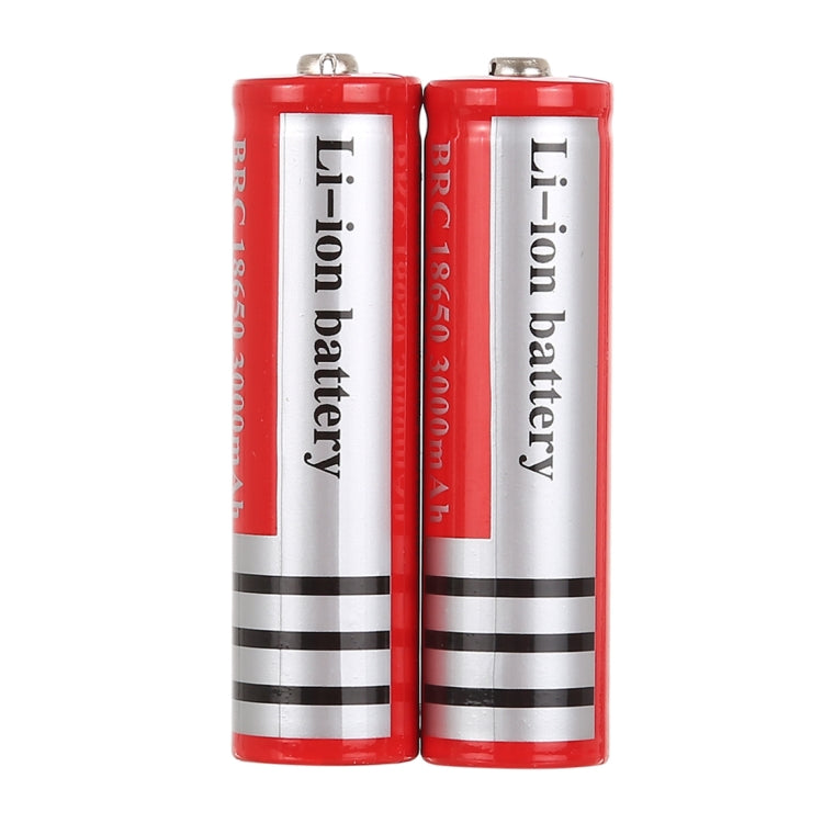 2 PCS UltraFire 18650 3000mAh 3.7V Long Lasting Rechargeable Lithium ion Battery(Red)