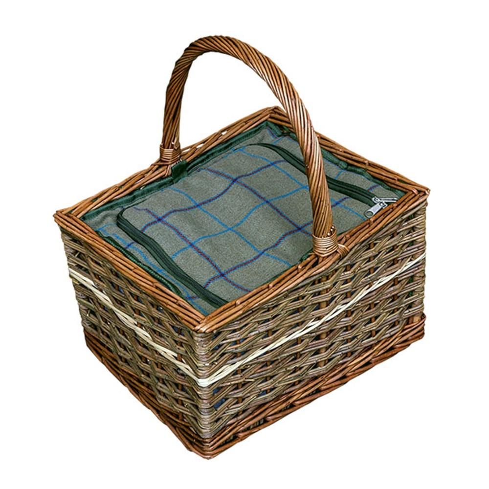 Yorkshire Wicker Picnic Basket with Fitted Cooler Main image