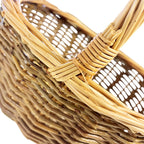 Large Green Willow Hollander Shopping Basket