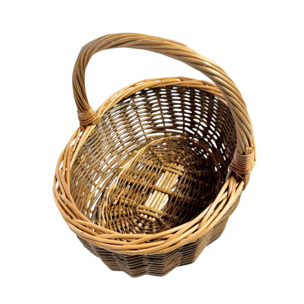 Large Green Willow Hollander Shopping Basket Secondary image