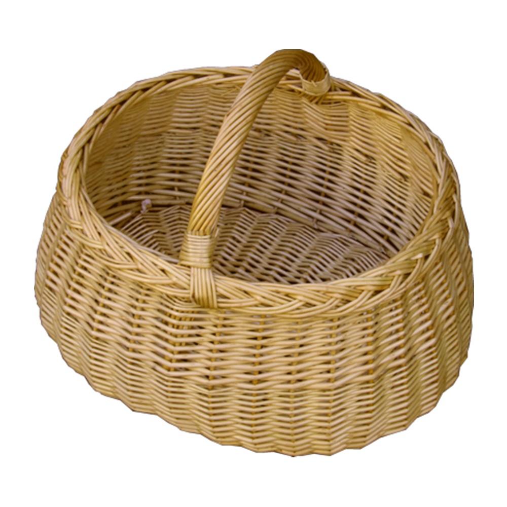 Deluxe Wicker Car Shopping Basket Main image