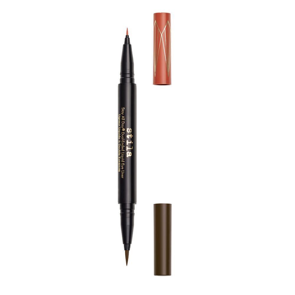 Stila Stay All Day® Dual-Ended Waterproof Liquid Eye Liner: Two Colours - Amber and Dark Brown Secondary image