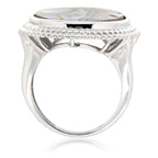 Pearlz Ocean Abalone Shell Circle Ring