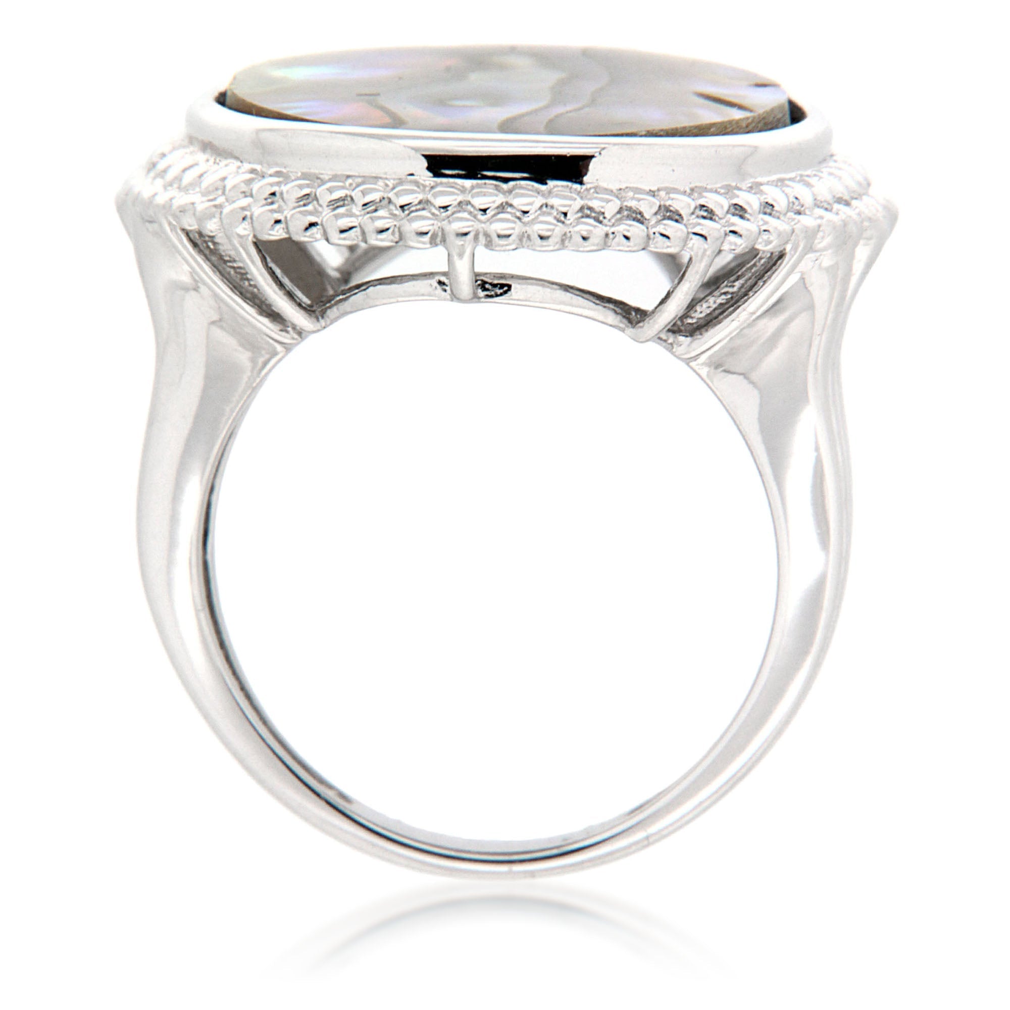 Pearlz Ocean Abalone Shell Circle Ring