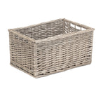 Red Hamper Antique Wash Wicker Storage Basket