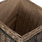Square Rope Handled Log Storage Basket