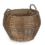 Antique Wash Stumpy Wicker Basket