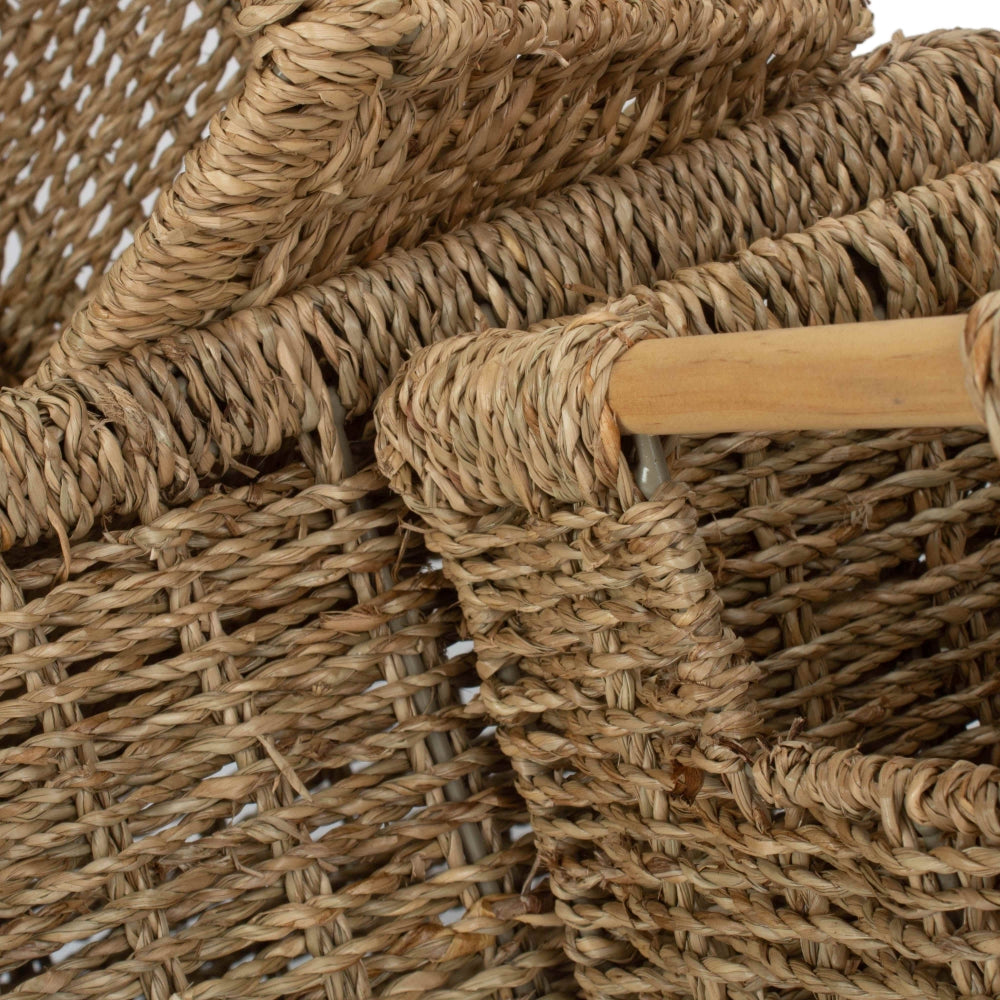 Red Hamper Nordic Seagrass Storage Basket
