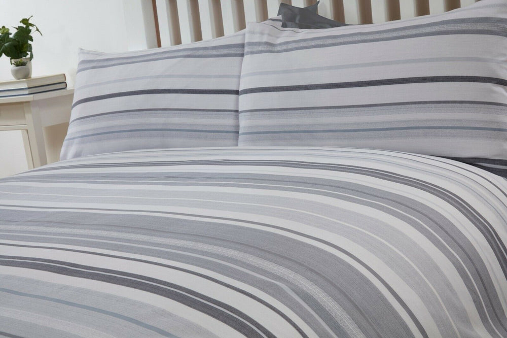 Stratford Stripe Duvet Cover Set Pillow Cases Quilt Cover Bedding Set