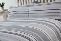 Stratford Stripe Duvet Cover Set Pillow Cases Quilt Cover Bedding Set