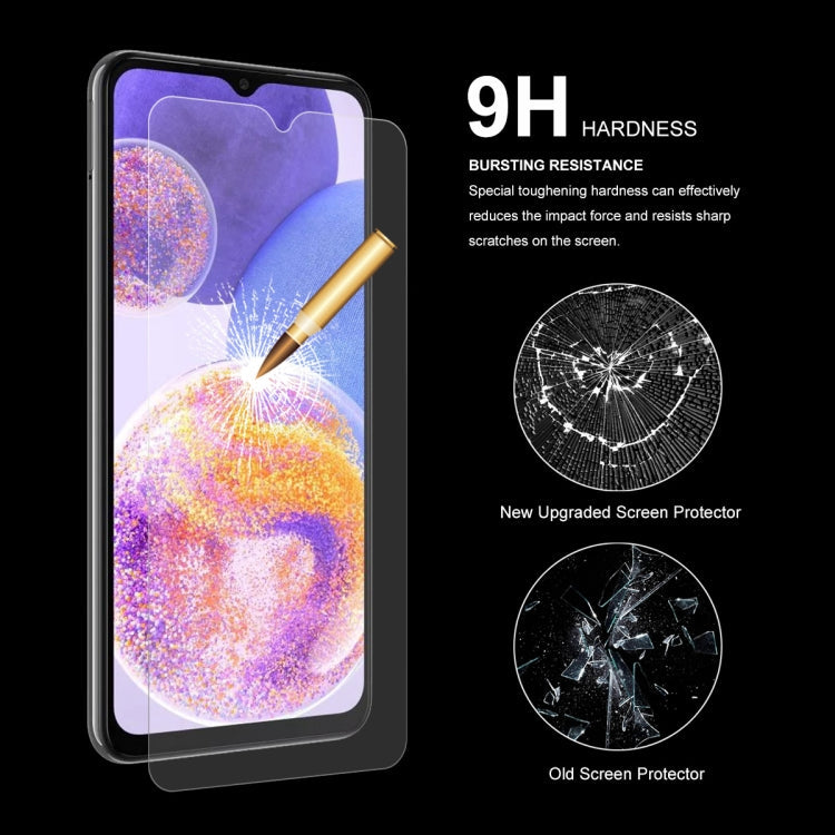 10 PCS For Samsung Galaxy A23 ENKAY Hat-Prince 0.26mm 9H 2.5D Tempered Glass Screen Film