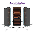 For iPhone 18 Pro ENKAY Hat-Prince 28 Degree Anti-peeping Tempered Glass Full Screen Film
