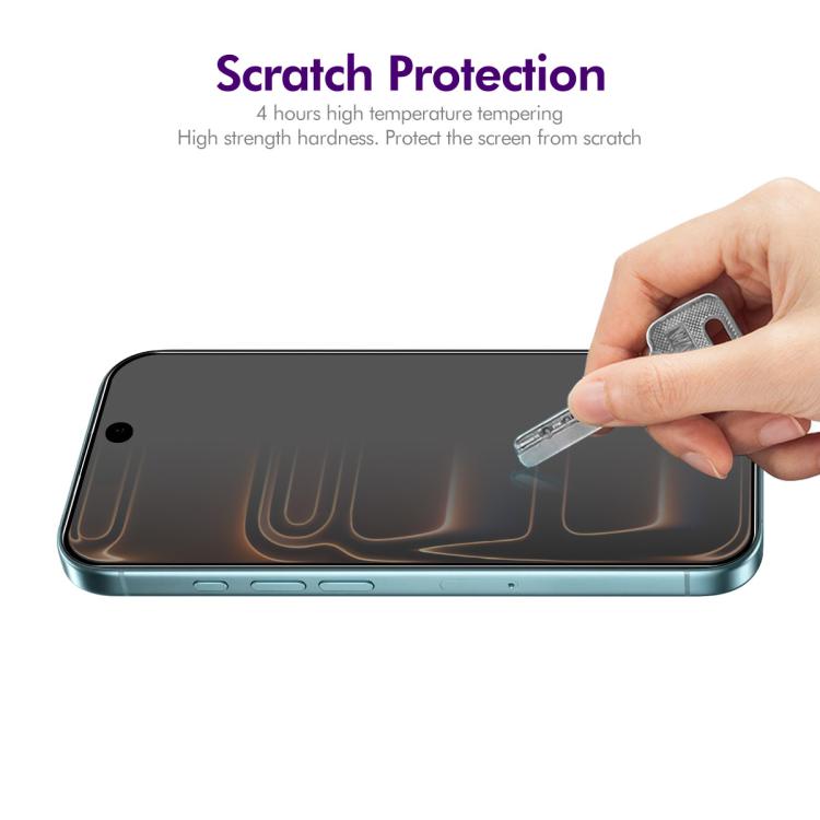 For iPhone 18 Pro ENKAY Hat-Prince 28 Degree Anti-peeping Tempered Glass Full Screen Film