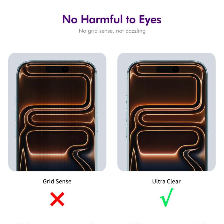 For iPhone 18 Pro 2 PCS/Pack ENKAY Hat-Prince 28 Degree Anti-peeping Tempered Glass Full Screen Film