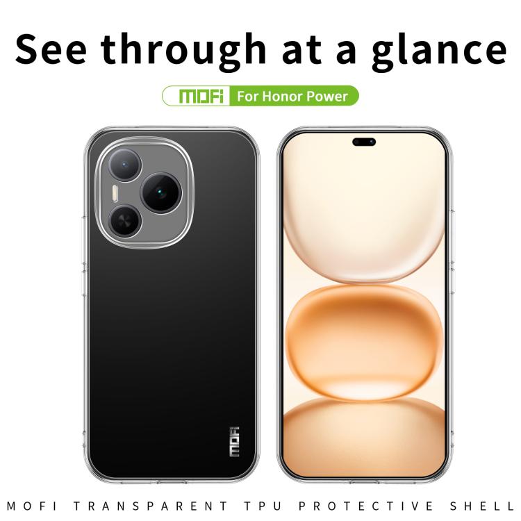 For Honor Power MOFI Ming Series Ultra-thin TPU Phone Case(Transparent) Secondary image