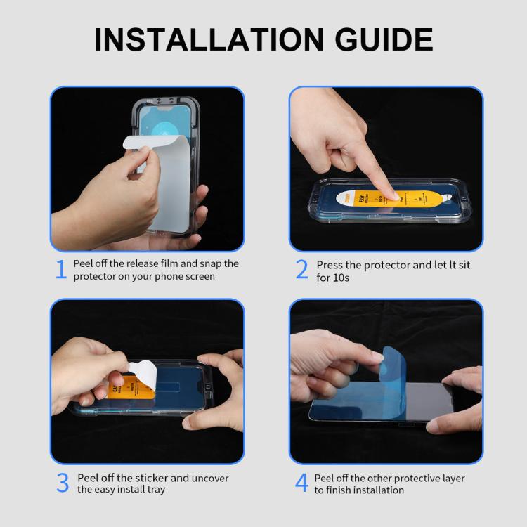 For iPhone 17 Pro ENKAY Easy Install High Alumina Silicon Full Glass Film