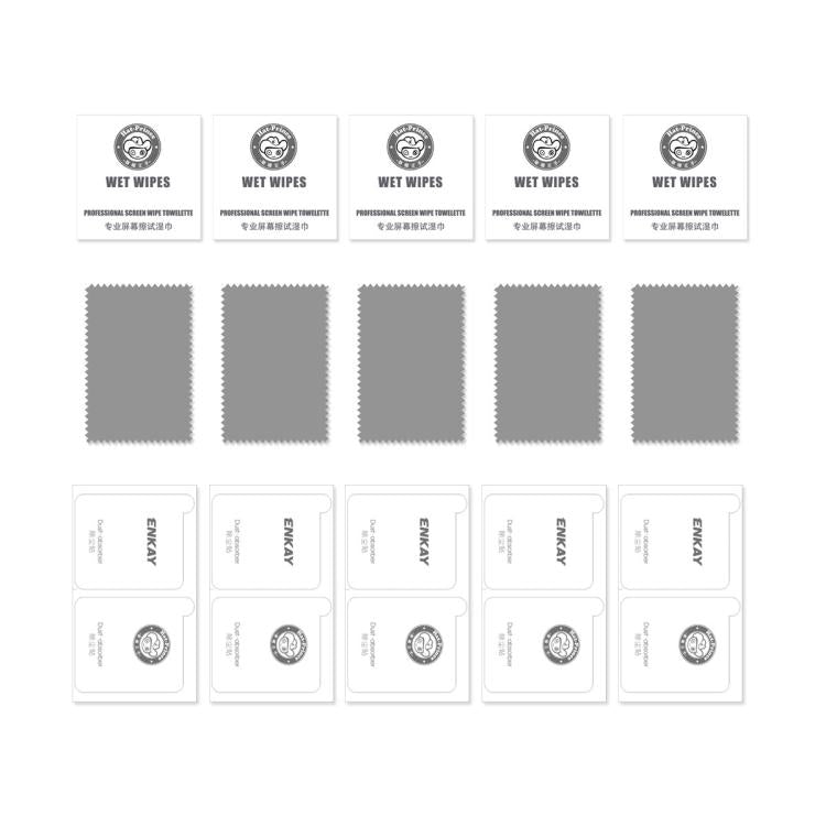 For iPhone 18 Pro 5 PCS/Pack ENKAY Thickened Glue No White Edge High Aluminum-silicon Tempered Glass Film