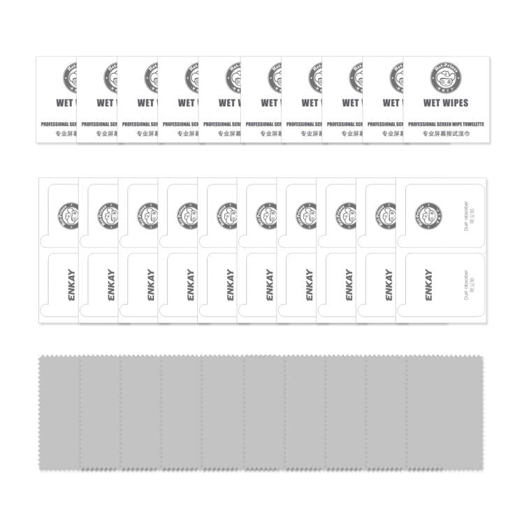 For iPhone 18 Pro 10 PCS/Pack ENKAY Thickened Glue No White Edge High Aluminum-silicon Tempered Glass Film