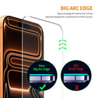 For iPhone 18 Pro 5 PCS/Pack ENKAY Thickened Glue No White Edge 9H Big Arc Edge High Aluminum-silicon Tempered Glass Film