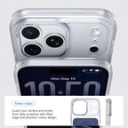 For iPhone 18 Pro Kalebol Transparent Magnetic MagSafe Skin Feel Phone Case(Blue)