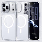 For iPhone 18 Pro Kalebol Transparent Magnetic MagSafe Skin Feel Phone Case(White)
