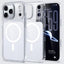 For iPhone 18 Pro Kalebol Transparent Magnetic MagSafe Skin Feel Phone Case(White)