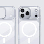 For iPhone 18 Pro Kalebol Transparent Magnetic MagSafe Skin Feel Phone Case(White)