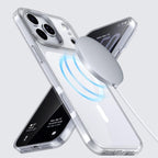 For iPhone 18 Pro Kalebol Transparent Magnetic MagSafe Skin Feel Phone Case(White)