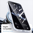 For iPhone 18 Pro Kalebol Transparent Magnetic MagSafe Skin Feel Phone Case(White)