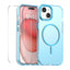 For iPhone 14 ENKAY Hat-Prince MagSafe Candy Color Phone Case with 9H Screen Film(Blue)