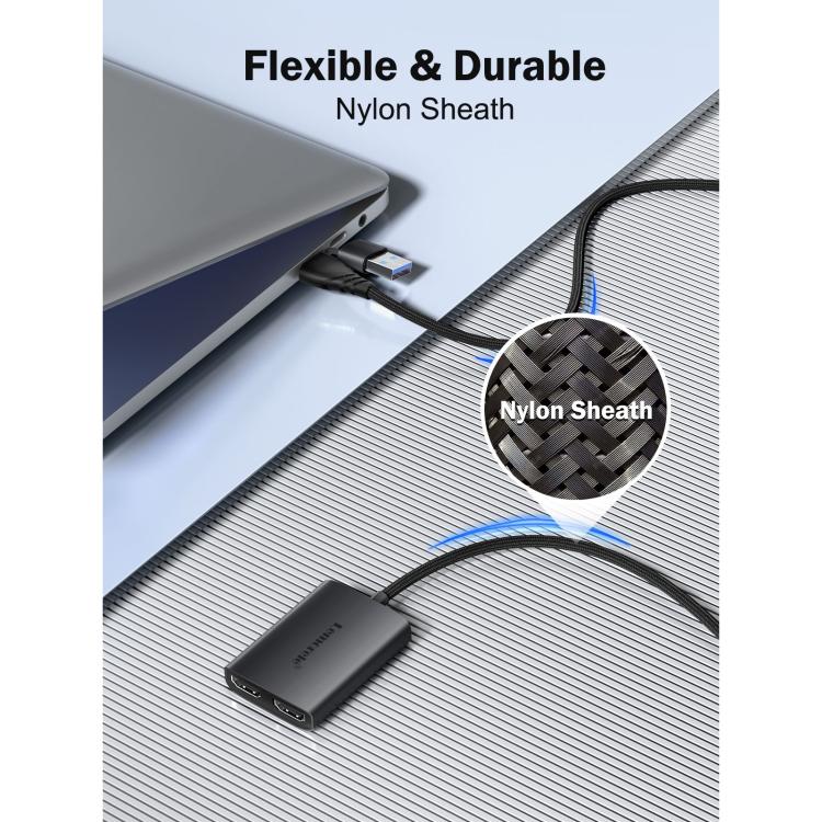 Lemorele HD10 USB / Type-C to HDMI-compatible Computer Phone HD Screen Adapter