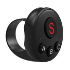 D11 BT Remote Control Ring Wearable Action Camera Controller For DJI Action, GoPro, Insta360 Action Cameras(Black)