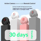 D11 BT Remote Control Ring Wearable Action Camera Controller For DJI Action, GoPro, Insta360 Action Cameras(Black)