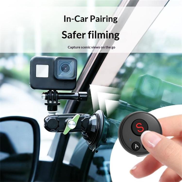 D11 BT Remote Control Ring Wearable Action Camera Controller For DJI Action, GoPro, Insta360 Action Cameras(Black)