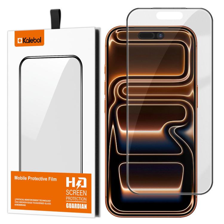 For iPhone 17 Pro Kalebol Matte Anti-Fingerprint Screen-Printed HD Tempered Glass Film