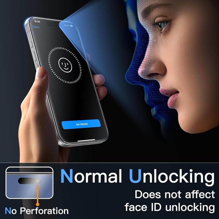 For iPhone 17 Pro Kalebol Matte Anti-Fingerprint Screen-Printed HD Tempered Glass Film