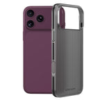 For iPhone 18 Pro LeReach TOC Icicle Series Ice Mist Double-Sided Non-Slip Phone Case(Black)