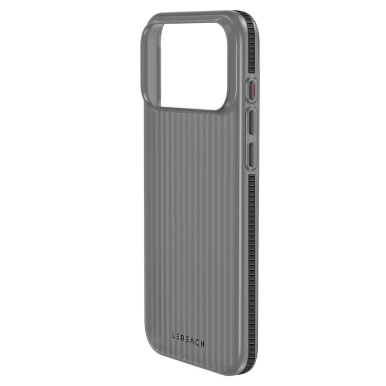 For iPhone 18 Pro LeReach TOC Icicle Series Ice Mist Double-Sided Non-Slip Phone Case(Black)