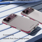 For iPhone 18 Pro LeReach TOC Icicle Series Ice Mist Double-Sided Non-Slip Phone Case(Black)