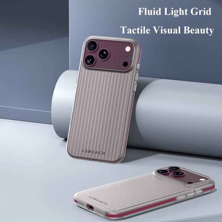 For iPhone 18 Pro LeReach TOC Icicle Series Ice Mist Double-Sided Non-Slip Phone Case(Black)