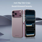For iPhone 18 Pro LeReach TOC Icicle Series Ice Mist Double-Sided Non-Slip Phone Case(Black)