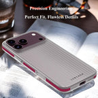 For iPhone 18 Pro LeReach TOC Icicle Series Ice Mist Double-Sided Non-Slip Phone Case(Black)