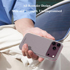 For iPhone 18 Pro LeReach TOC Icicle Series Ice Mist Double-Sided Non-Slip Phone Case(Black)