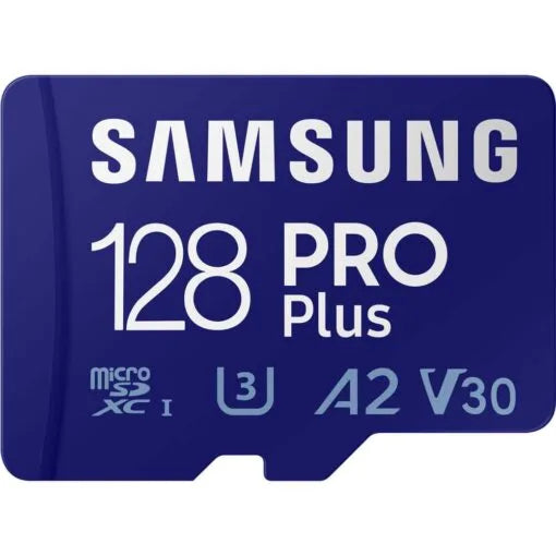 Samsung 128GB PRO microSDXC Memory Card – UHS-I U3 A2 V30 160MB/s with Adapter