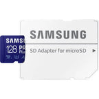 Samsung 128GB PRO microSDXC Memory Card – UHS-I U3 A2 V30 160MB/s with Adapter