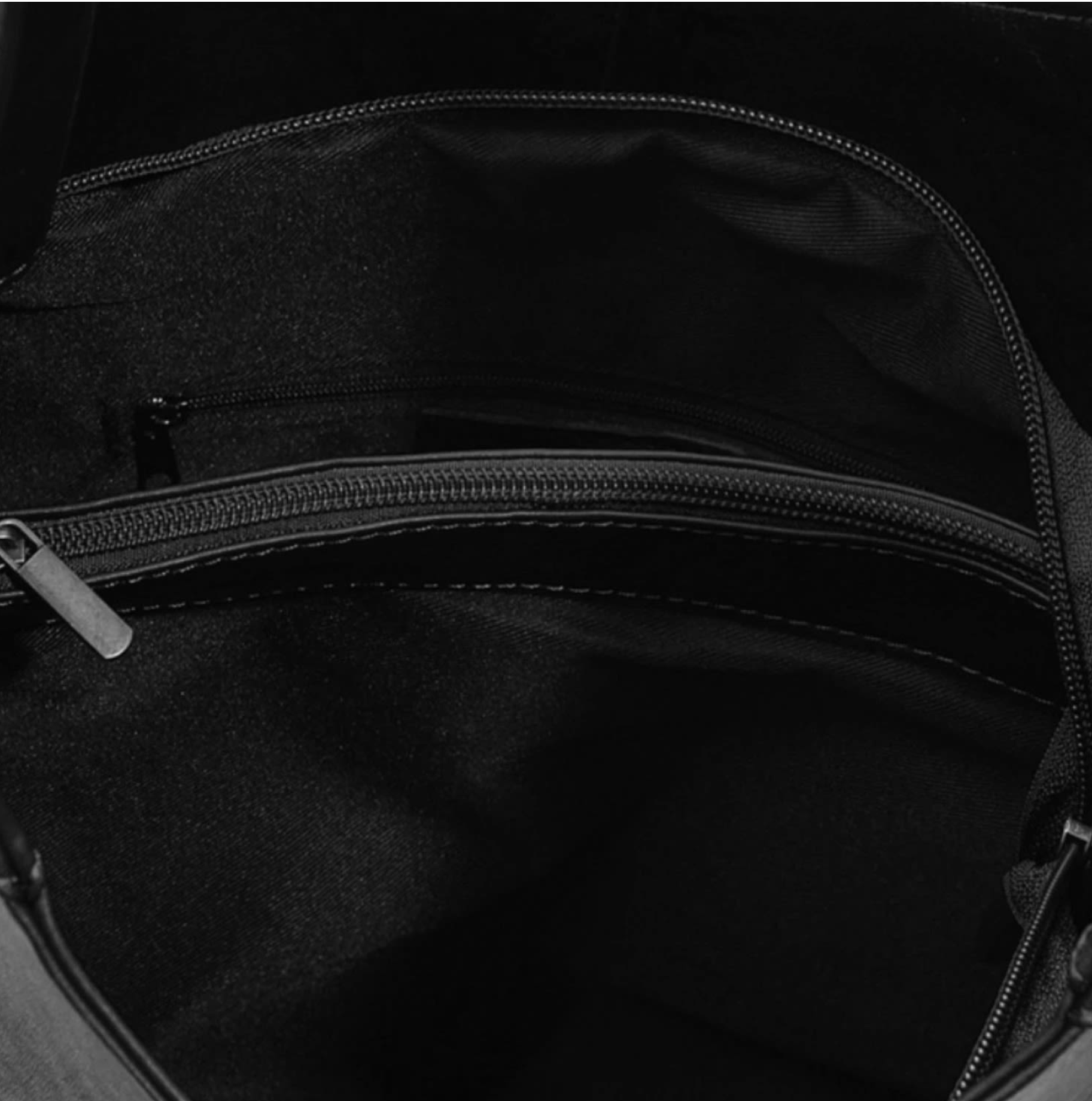 Italian Leather Plain Hobo Bag- Swolit Alessandra - Black Main image