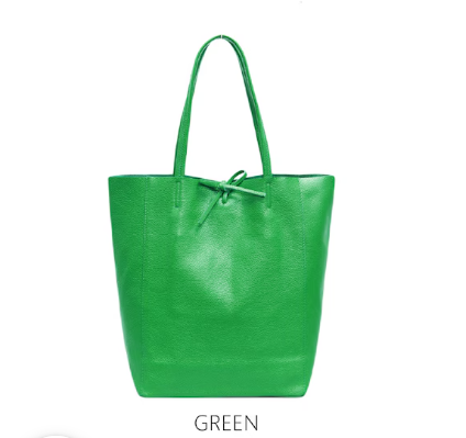 Ladies Soft Italian Real Leather Shopper Tote Bags Women Girls College Shoulder Handbags for Women